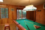 Downstairs pool table 